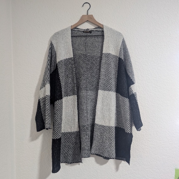 Stradivarius Checkered Cardigan Sweater / M - Picture 1 of 5